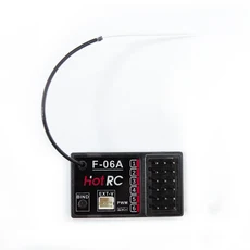 [누리공구]NEW HOTRC DS-650 6채널 2.4G 무선 시스템 송신기 컬러 스크린 리모컨 F-06A 수신기 업그레이드, 01 F-0A Reicever