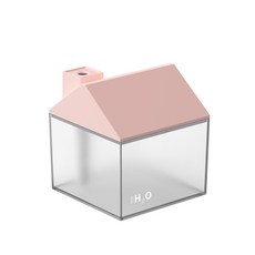 자니즈 무선 미니 가습기 책상 탁상용 가습기 충전식 사무실 LED 무드등, 핑크
