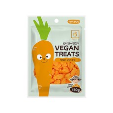 브리더랩 비건트릿 강아지 간식, 3개, 150g, 당근