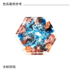 時代中西畫材 皮納塔鏡面藝術-盛放系列意思包 環氧樹脂DIY藝術材料包, 冰紋琥珀, 1個