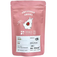 果島栽香 薄紅草莓凍乾-天然無添加健康零食, 90g, 1個