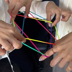 살림냥냥 무지개 실뜨기실 전통놀이교구