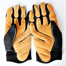 빌레이장갑 로프 레펠 암벽클라이밍 튼튼한 가죽장갑 추락방지 밧줄 확보용 등반장비, 블랙, 1개, 블랙