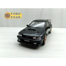 SUBARU IMPREZA 1:32 合金模型車 黑色 聲光車, 1個