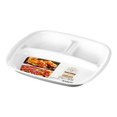 NAKAYA 可微波餐盤, 1入, 長方盤3格