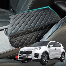 더올뉴스포티지 호환 누빔 콘솔쿠션 자동차 팔쿠션 자동차콘솔쿠션 자동차팔걸이 콘솔쿠션, K-08, 1개