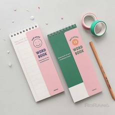 로랑마켓 영어 단어장 미니수첩 영어단어외우기 생활영어단어 기초영단어, 핑크 스마일