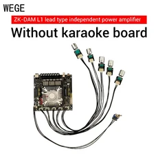 WEGE ZK-DAM L1 리드형 노래방 앰프 올인원 머신 2.1 채널 BT 보드 220W + 350W Wuzhi 오디오, 01 빠른  Mainland, 02 Without OK board
