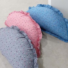 쭈앙 하트 반달쿠션 커버 (솜별도), 핑크