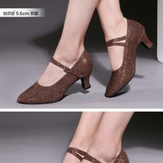 Sunsdew 여름 여성 성인 모던댄스화 라틴댄스화 연습용 편안한 부드러운 밑창 댄스 슈즈 5.5CM FSF490