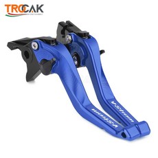 스즈키 DL1000 V Strom XT 2002 DL1050 용 오토바이 핸들바 CNC 조정 가능한 브레이크 클러치 레버, blue