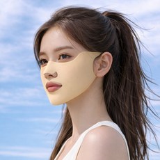 루미솔 UV 자외선차단 에어쿨 스포츠 마스크 골프 등산 러닝 얼굴가리개, 1개, 누드베이지 1개, 누드베이지