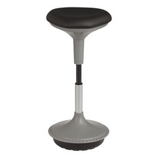 Learniture 높이 조절 가능 액티브 학습 스툴 - 흔들림 기울기 동작이 있는 쿠션 패드 사무실 책상 의자 블랙 108254