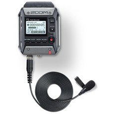 Zoom F1-LP 雙軌錄音機 LMF-1全指向領夾麥克風 收音 立體聲 錄音設備, F1-LP 領夾式麥克風錄音機