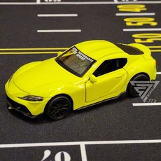 【台灣出貨】1:43合金超跑模型車，仿真警車合金模型，兒童玩具賽車, 豐田SUPRA【綠】, 1個