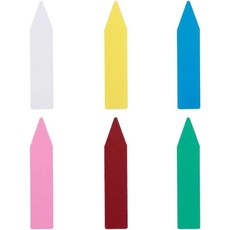 100개의 PCS 식물 라벨 - 4인치 T자형 정원 마커 묘목 허브 꽃 및 채소용 방수 플라스틱 태그6가지 색상