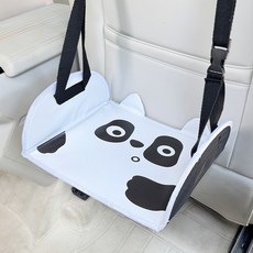 OFFCURVE 자동차 어린이 발 받침대 차량용 시트 뒤편 설치 발 받침판 여행 필수품, 1개, 작은 하얀 개