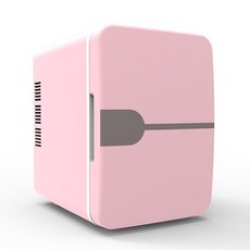 VKKN 6L 미니냉장고 화장품냉장고 뷰티 냉장고 냉장 신선도 유지 무음 에너지 절약 차량용 냉장고 자동차 겸용, B, 핑크색