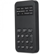 미니 음성 변조기 휴대용 변경 모듈 장치 12가지 가능 검정색