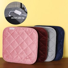 사무실 의자 usb 온열방석 보온 발열 따뜻한 방석 전기 차량용 온열 겨울, USB방석, USB방석_네이비