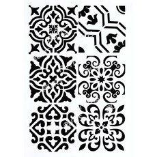 A40-0182 鏤空模板 蝶古巴特DIY 塗鴉繪畫模版, 1個
