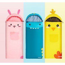 캠핑 침낭 어린이 아이 초등학생 캐릭터 따뜻한, 토끼 1.0kg [적정온도 20~25℃], 1개