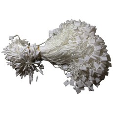 棉線扣/子母扣/吊牌繩/標籤繩 1000條裝 - 服飾禮品標示線扣, 1個, 白色