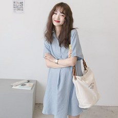 꿈꾸는비 반팔 빅사이즈 임산부 셔츠 원피스 임부복원피스