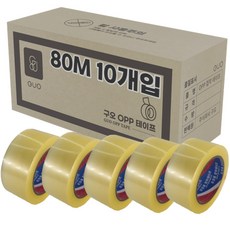 투명 박스테이프 80M * 48mm 10개입, 10개
