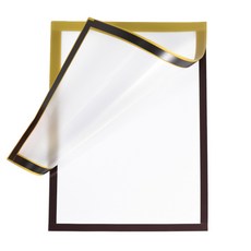 PVC磁性展示框 相框 畫框 展示牌 展示貼 廣告牌 公告欄 海報框 獎狀裱框 牆面裝飾, 1個, 亮面黑