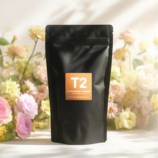 T2 레몬그라스진저 60티백 지퍼백, 1세트, 60개입, 120g