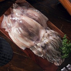 [씨엔쇼핑_TV홈쇼핑] 청해대왕 자연산 손질 통오징어 12마리, 1박스, 약1.2kg~1.4kg