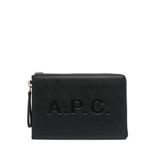 A.P.C. 로고 프린트 클러치