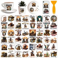 PVC 열전사 스티커 창문 컵 화분 데코 인테리어 14x14cm 12장세트 12가지 디자인, 혼합5