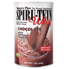 Natures Plus Nature's Plus Spiru-Thein 乳清 高蛋白安麥 巧克力, 448g, 1個