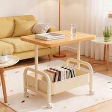 다용도 이동식 수납 쇼파테이블 52cmX35.5cm, 화이트