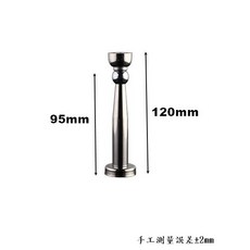 CBX-AADG 白色加長型萬向不鏽鋼磁石門擋 強力磁性門吸, 1個, 95mm,白色