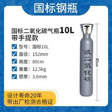 【合法經營】全鋼無縫氬氣瓶 小型氬弧焊便攜式提手6L/8L/10L/12L/14L國標家用鋼瓶, 咖啡色 二氧化碳瓶10L, 1個