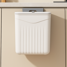 누아르마켓 고급 걸이형 주방 싱크대 쓰레기통, 화이트, 1개