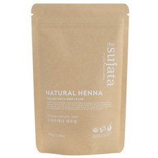 USDA 유기농 수자타 천연100% 헤나 가루 염색약, 내추럴, 1개