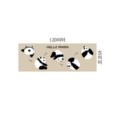 [판다 주방매트] 방수 방유 물세탁 가능 귀여운 카와이 주방 러그 논슬립 발매트, Naughty panda, 1개