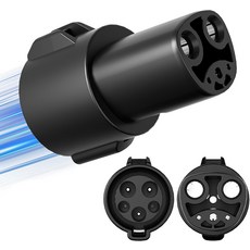 잔치 J1772에서 테슬라 어댑터 고속 충전 최대 80A 280V 충전기 모델 Y3XS사이버트럭 액세서리 J1772 충전소 호환 안전 인증 최적의 맞춤, J1772 to Tesla