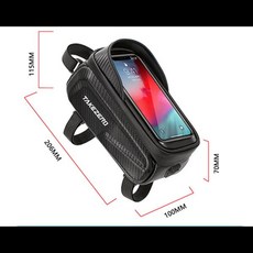 MTB 프레임 액세서리 터치 가방 튜브 도로 가방 자전거 자전거 전화 가방 스크린 케이스 자전거 방수 탑, [15] E, 1개