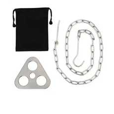 캠핑 삼각대 냄비걸이 스테인리스 아웃도어 야외용 마운트 스틸 그리들 다기능 상품 고리, 05 두꺼운 철 냄비걸이 단원 28 (탈부착 가능)