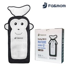 韓國 Fa&mom 推車汽座專用涼風座墊 涼感透氣 A3, 1個, 標準款 / 0010