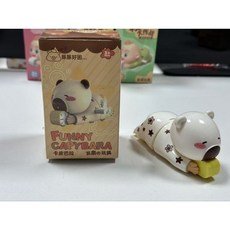 蠟筆小新發條盲盒動感新生活爬行玩具手辦兒童七夕生日禮物, 彩盒【爬行卡皮巴拉】米色, 1個