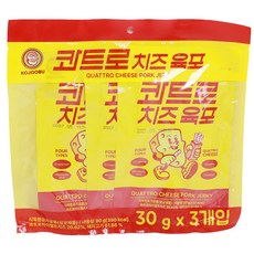[환씨푸드]코주부 콰트로치즈육포 30g 돈육 4가지치즈, 1개, 90g