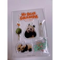 福寶電影周邊可愛熊貓再見爺爺鏡子福福三歲立牌, 再見爺爺電影 鑰匙扣（現貨