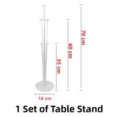 생일 파티 풍선 기둥 스탠드 테이블 장식 웨딩 개회식 장면 연출 라텍스, 1개, 1. 테이블 플로팅 브래킷 1세트