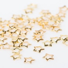 스터드 메탈 파츠 진주 스톤 온라인 판매 MK 스타 별 구멍 뚫기 약 50개(3mm) 엄선 부품 수제 액세서리 네일